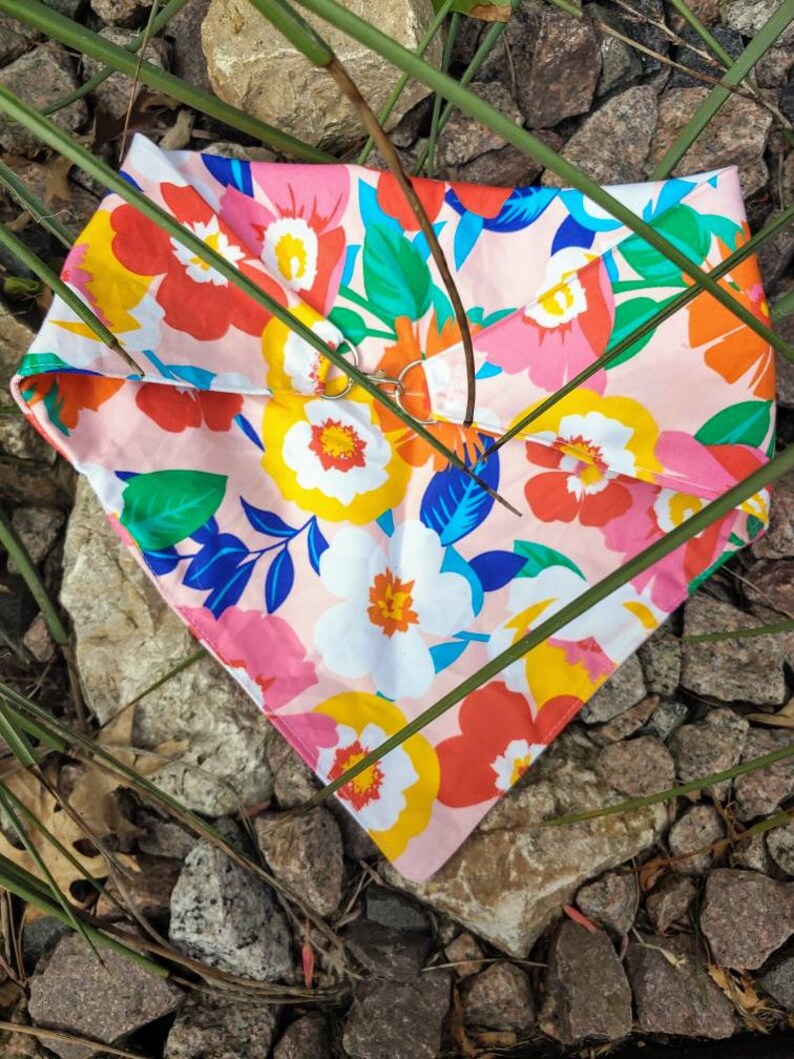 Hawaiian Dog Bandana Clip on dog bandana Hawaii Hawaiian Etsy