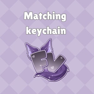 Add Matching Keychain, Keychain and collar set , Matching collar and keychain set , Furvanity, Customized dog collar set