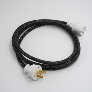 CHARCOAL FLECK Premium Fabric Extension Cord