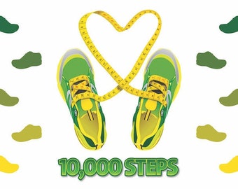 10k Steps Floor Sticker