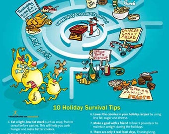 Holiday Lights: Survival Tips to Keep Off the Pounds Poster