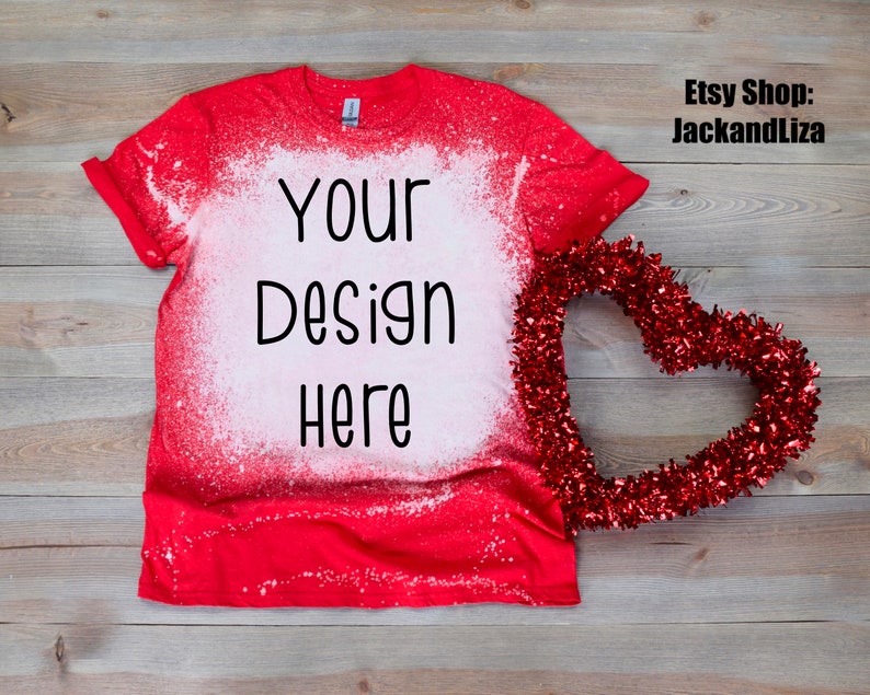 Bleached Valentine U2019s Day Mockup Bleached Tshirt Mock Up Gildan Valentine U2019s Day Mockup Bleach Tee Mockup Gildan Softstyle Tshirt Mockup Art Collectibles Color Keyforrest Lt