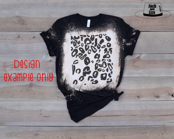 Black Bleached Tshirt Mockup Black Bella Bleached Tshirt Etsy