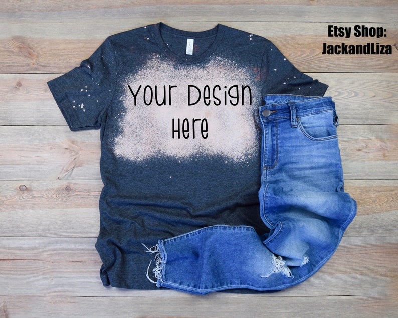 Download Bleached Heather Dark Gray Bella Canvas 3001 CVC ...