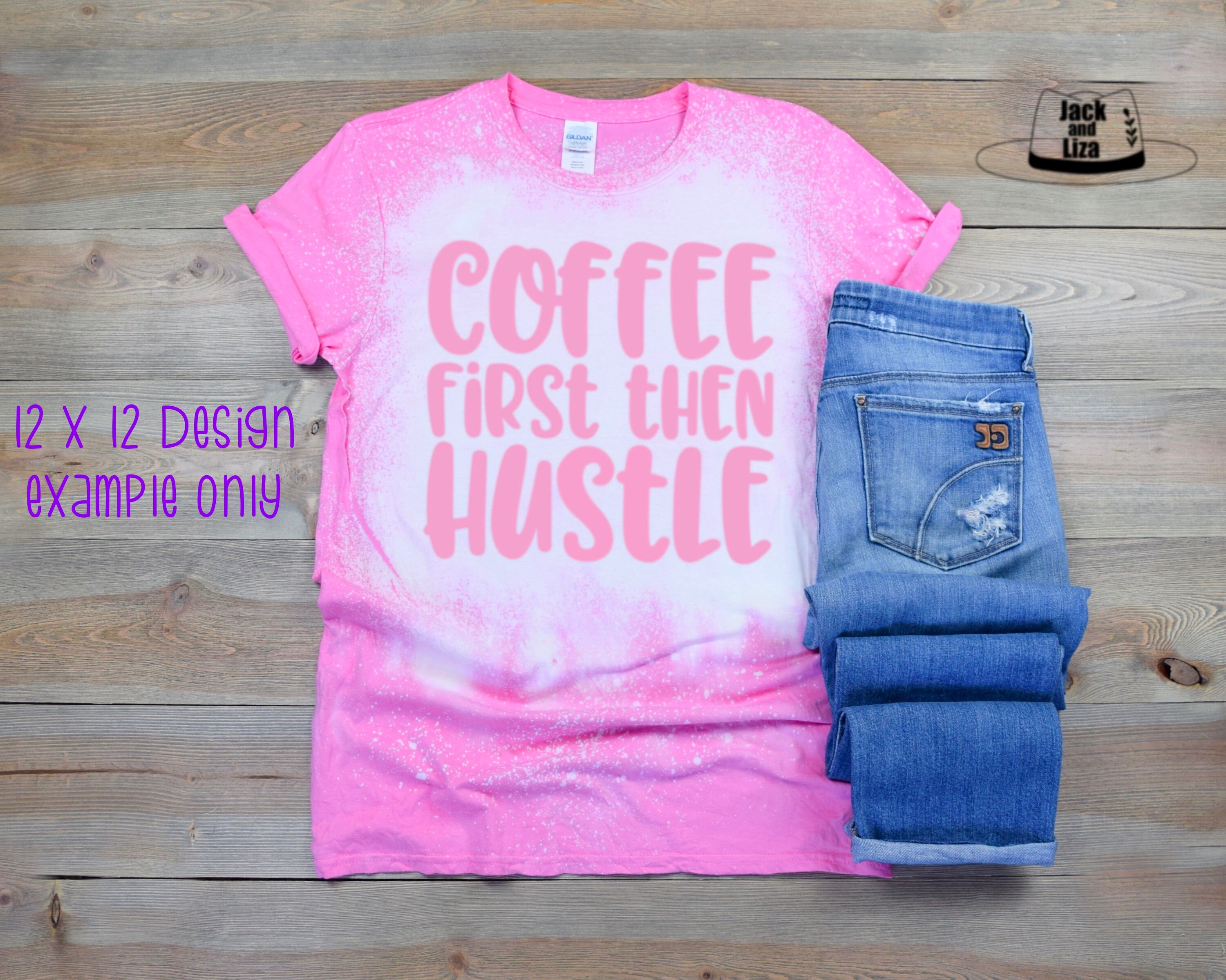 Pink Bleached Tshirt Mockup Azalea Pink 