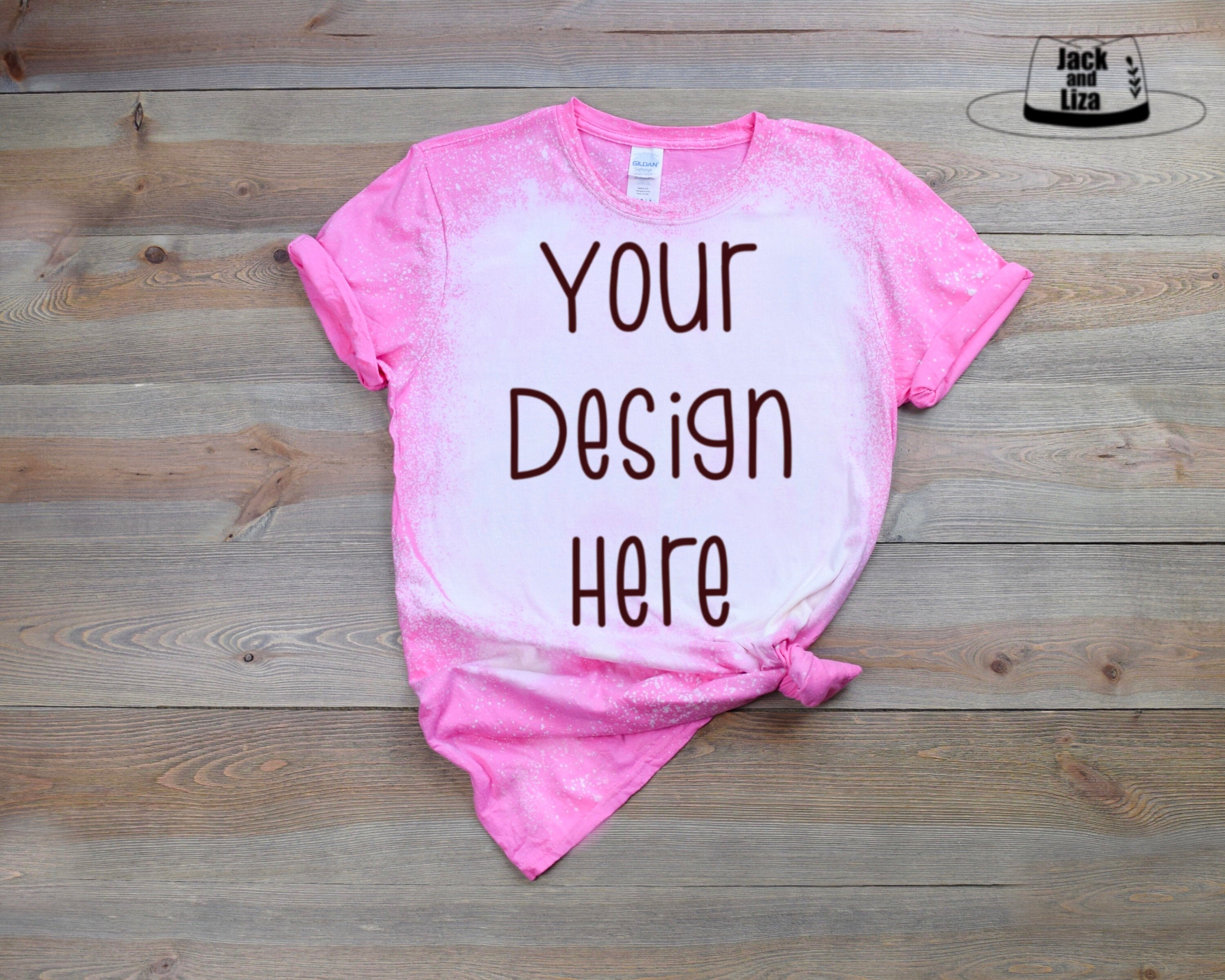 light pink shirt bleached