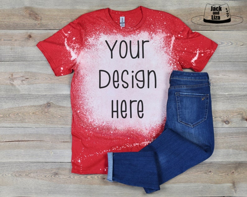 Download Bleached Shirt Bundle Bleached Shirt Mockup Bundle ...
