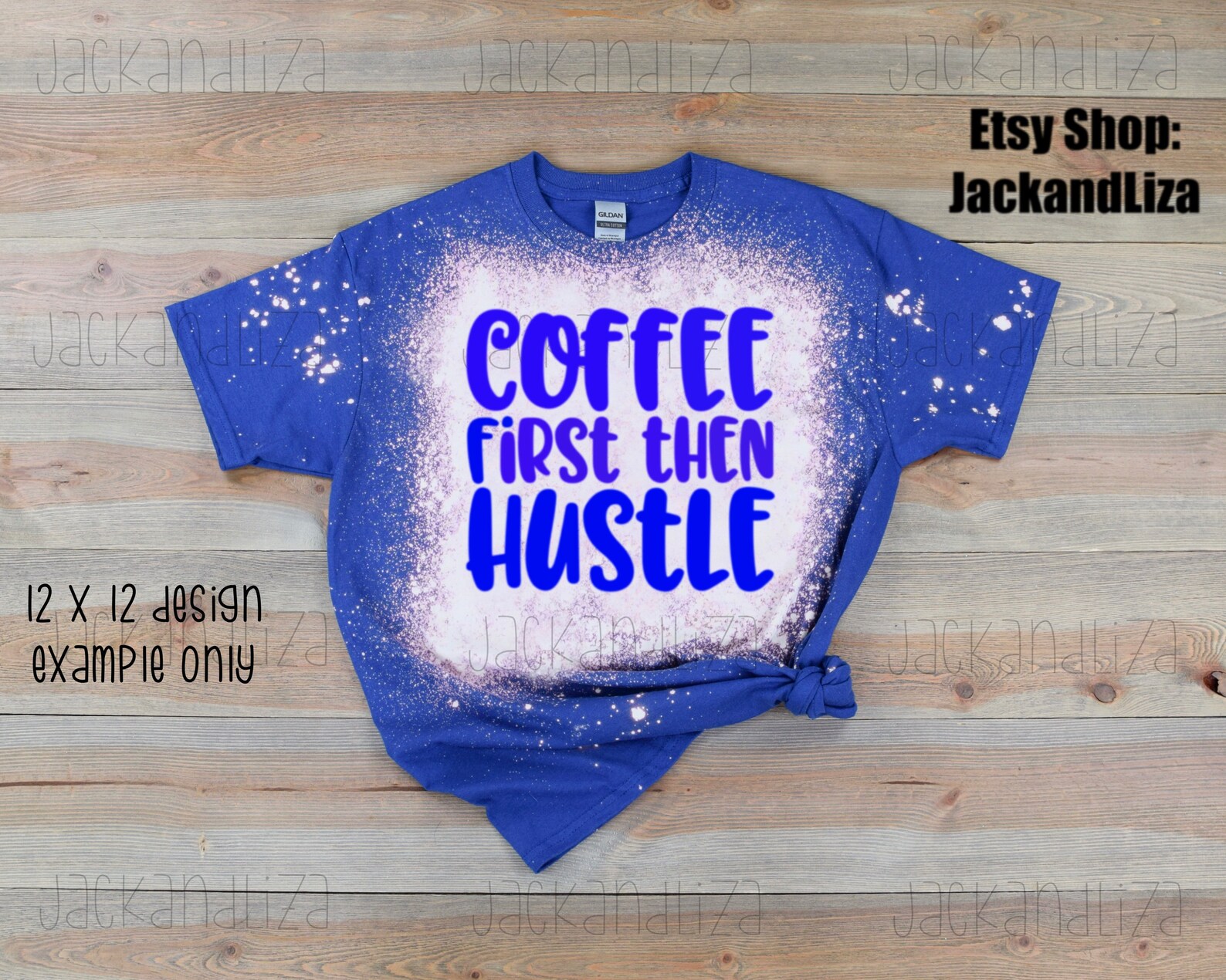 Download Metro Blue Bleached Gildan 2000 tshirt Mockup Bleach tee | Etsy