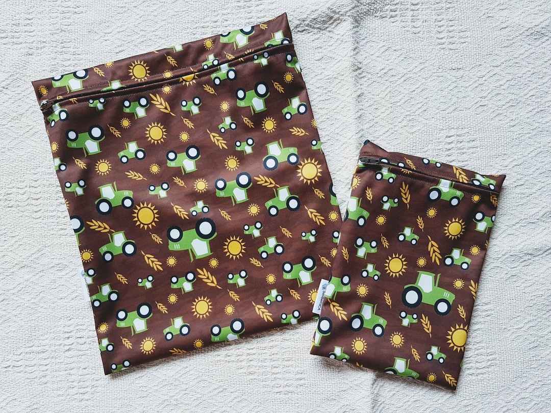 Farm Life Wet Bag Wet Dry Bag / Wet Bag for Cloth Pads / Wet Bags Kids / Wet Bag for Cloth