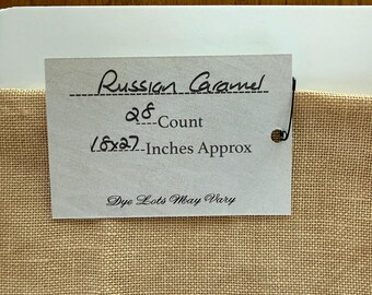 DESTASH:  28ct Russian Caramel (fat quarter)