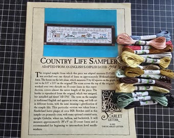 DESTASH:  Country Life Sampler by The Scarlet Letter (kit)