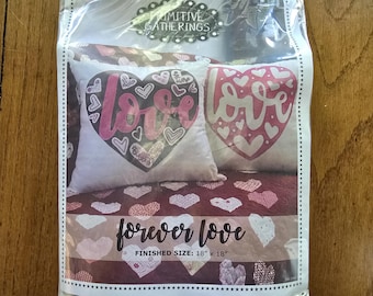 DESTASH:  Forever Love by Primitive Gatherings (WOOL KIT)