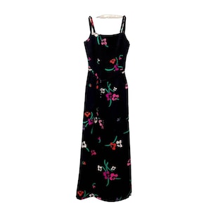 Vintage Malia Honolulu Hawaiian dress 60s 70s Floral Maxi dress, Small