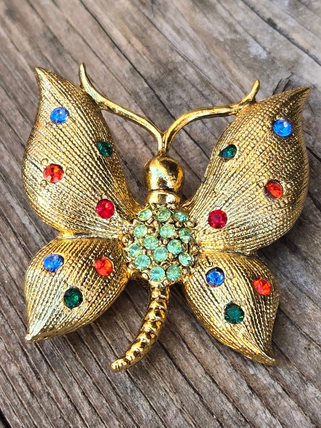 Broche Vintage Attwood And Sawer - Serpents Entrelacés Strass - Ornée