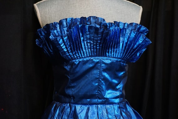 Vintage RARE Katherine McNeil Electric Blue Metal… - image 2
