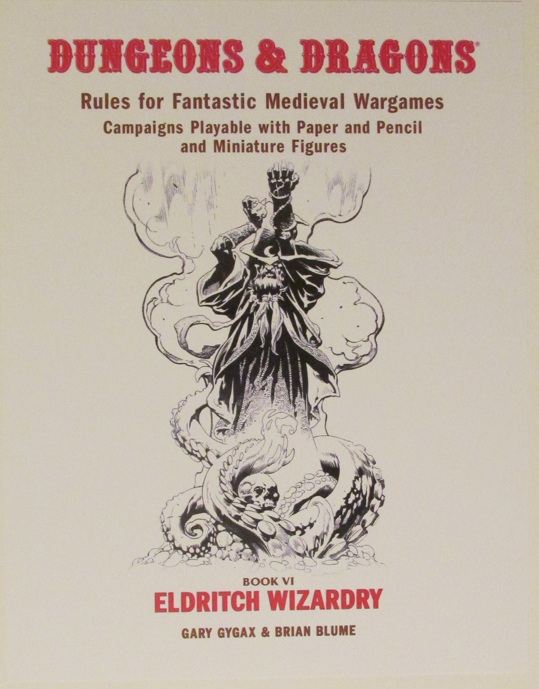 Dungeons and Dragons Fantasy Adventure Game White Box Cover Art