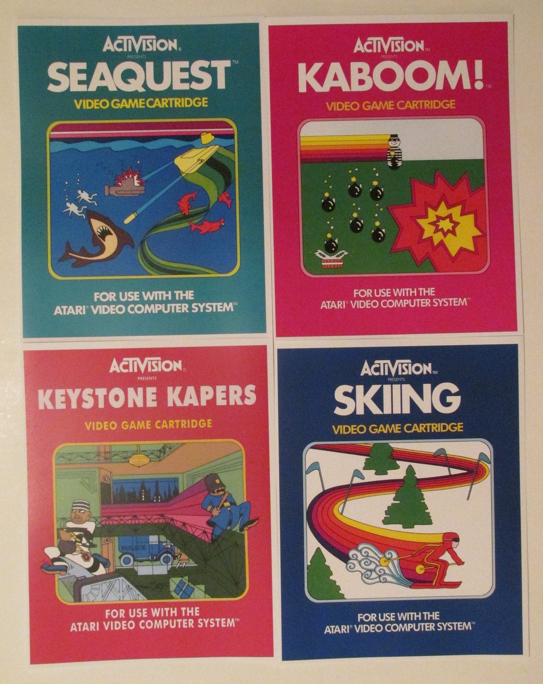 Activision Atari 2600 Video Game Box Art Reproduction 8.5x11 - Etsy