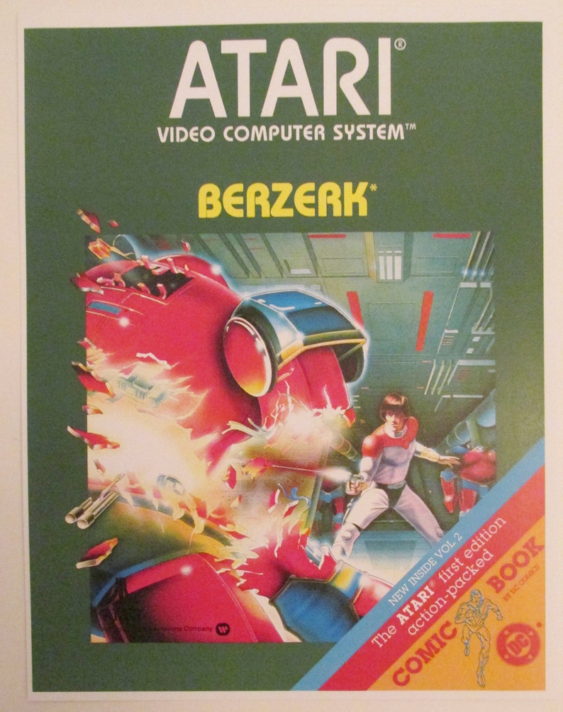 Atari 2600 Video Game Box Art Reproduction Four 8.5x11 Poster | Etsy