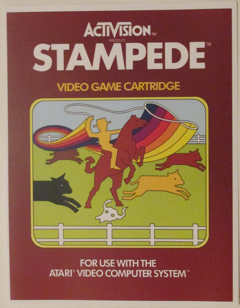 Activision Atari 2600 Video Game Box Art Reproduction 8.5x11 | Etsy