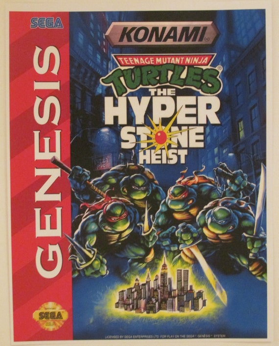 Sega Genesis Video Game Box Art Reproduction Four 8.5x11