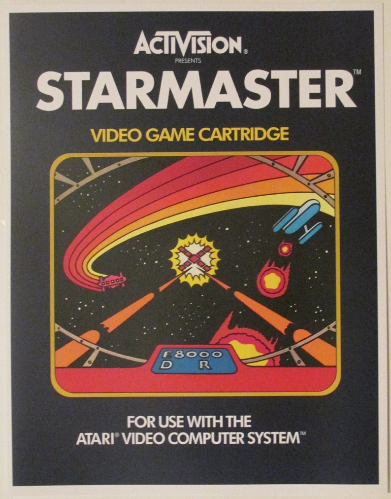 Activision Atari 2600 Video Game Box Art Reproduction 8.5x11 Poster ...