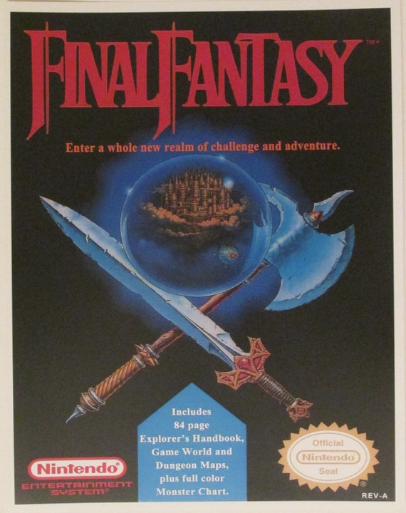 Nintendo NES Retro Video Game Box Art Reproduction Four 8.5x11