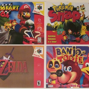 Banjo-Kazooie Tooie: Nintendo 64 (N64) Nintendo Switch Custom  Covers/Physical Game Cases (Boxart) - NO GAME INCL.