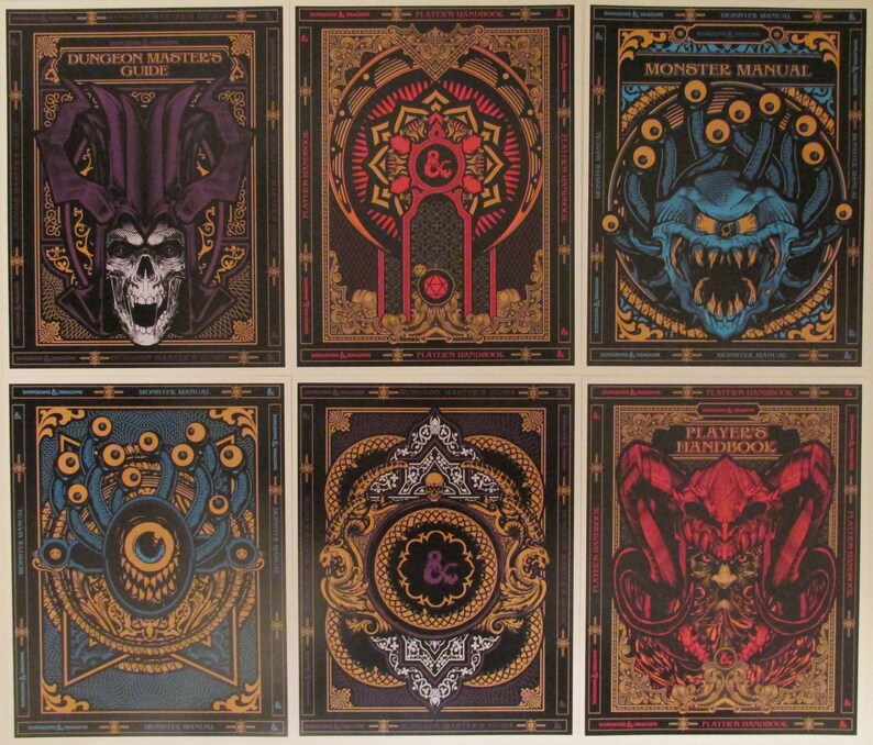 Dungeons and Dragons Fantasy Adventure Game Book Cover Art - Etsy