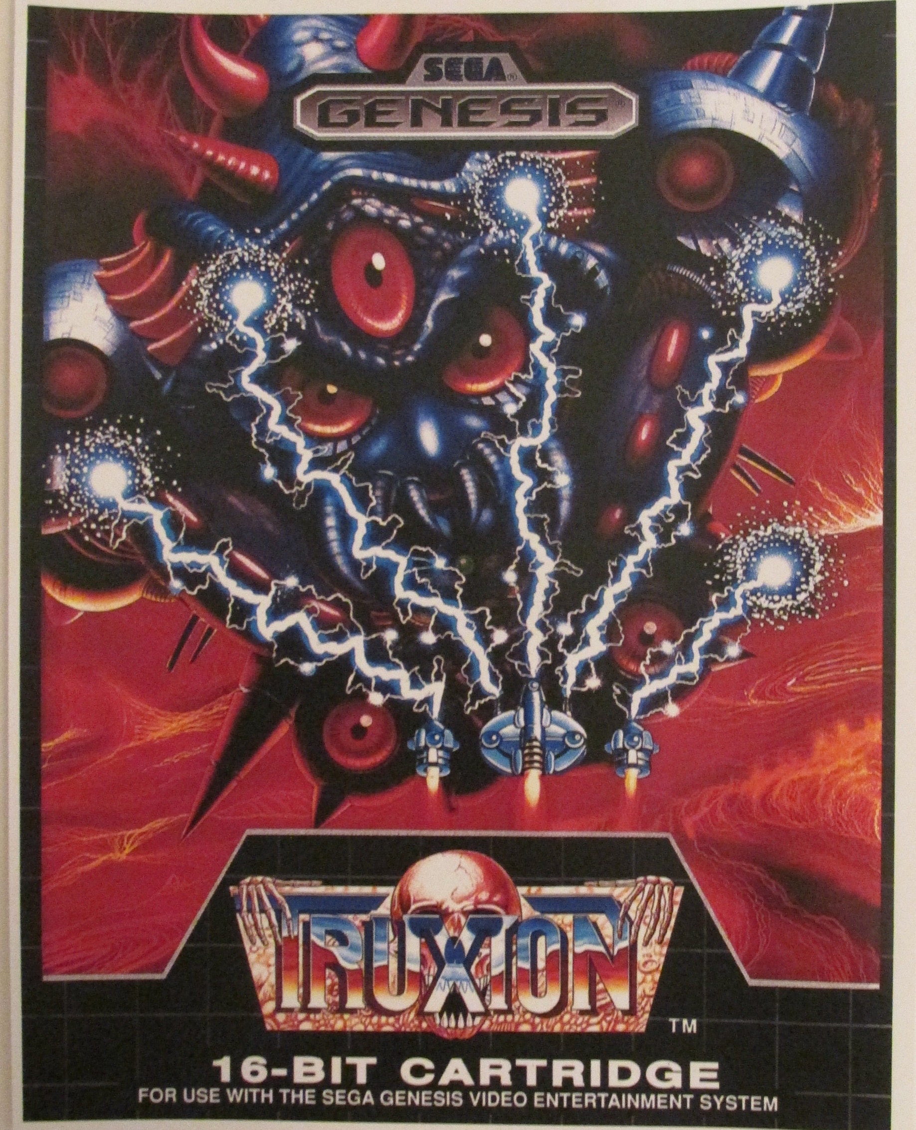 Sega Genesis Retro Video Game Box Art Reproduction Four 8.5
