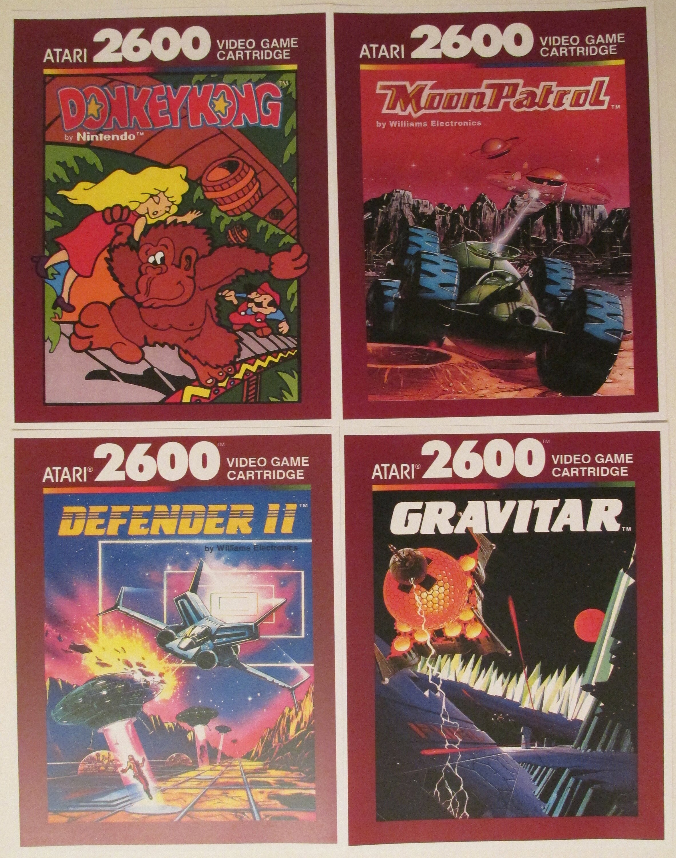 Atari 2600 Video Game Box Art Reproduction Four 8 5x11 Poster Etsy Atari 2600 Video Game Box Art Reproduction Four 8 5x11 Poster Etsy