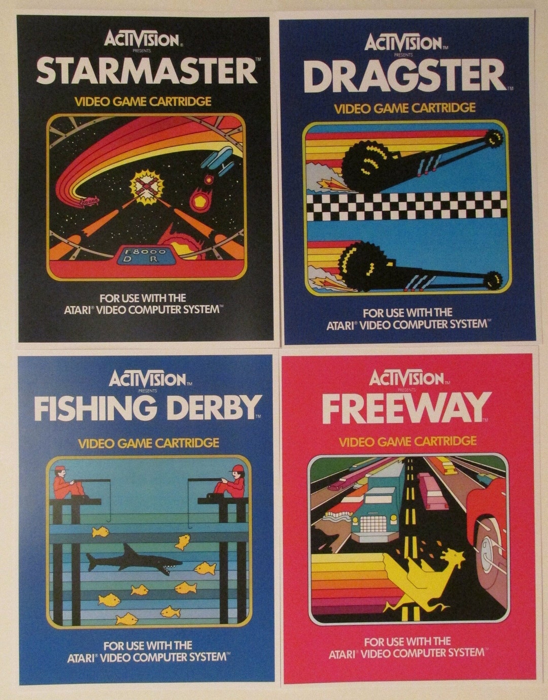 Activision Atari 2600 Video Game Box Art Reproduction 8.5x11 Poster ...