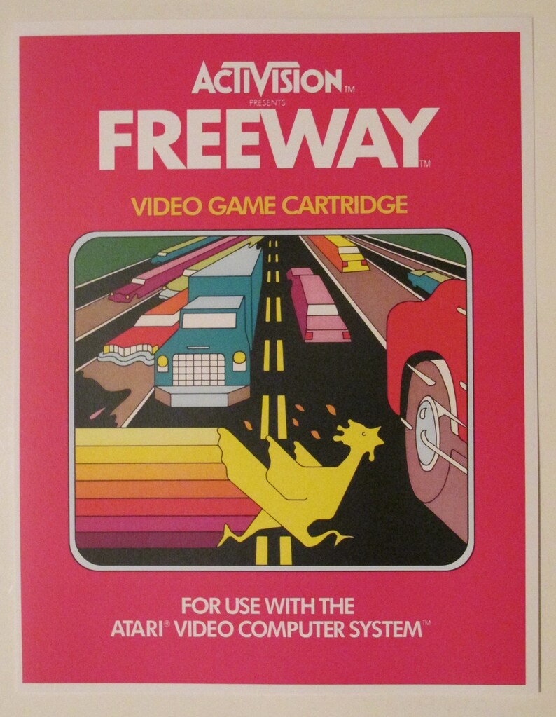 Activision Atari 2600 Video Game Box Art Reproduction 8.5x11 | Etsy