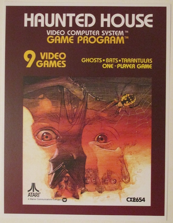 Atari 2600 Video Game Box Art Reproduction Four 8.5x11