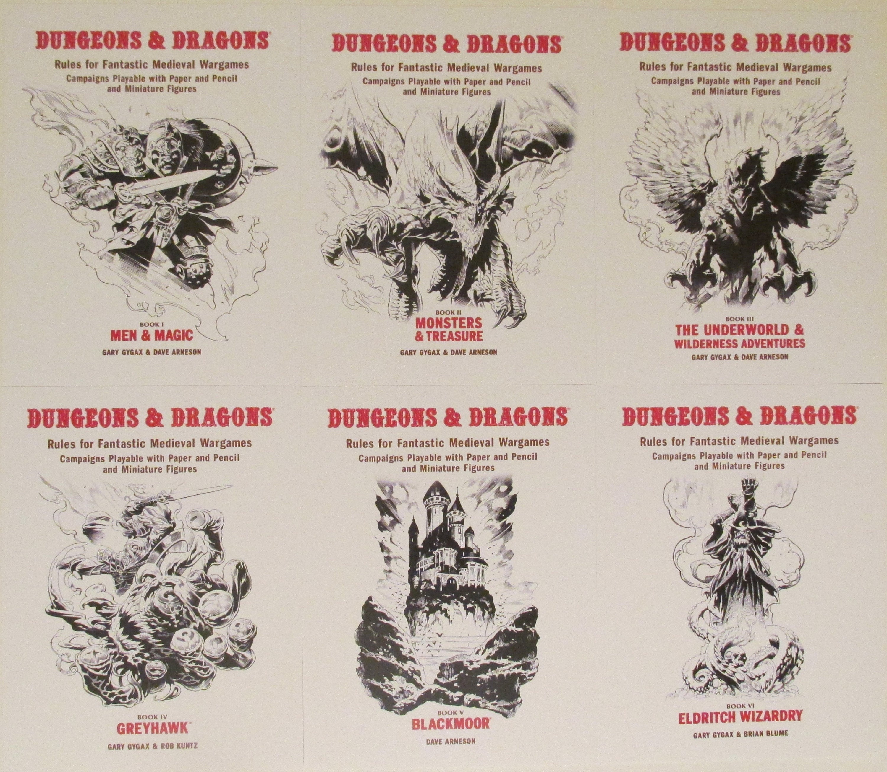 Dungeons and Dragons Fantasy Adventure Game White Box Cover Art