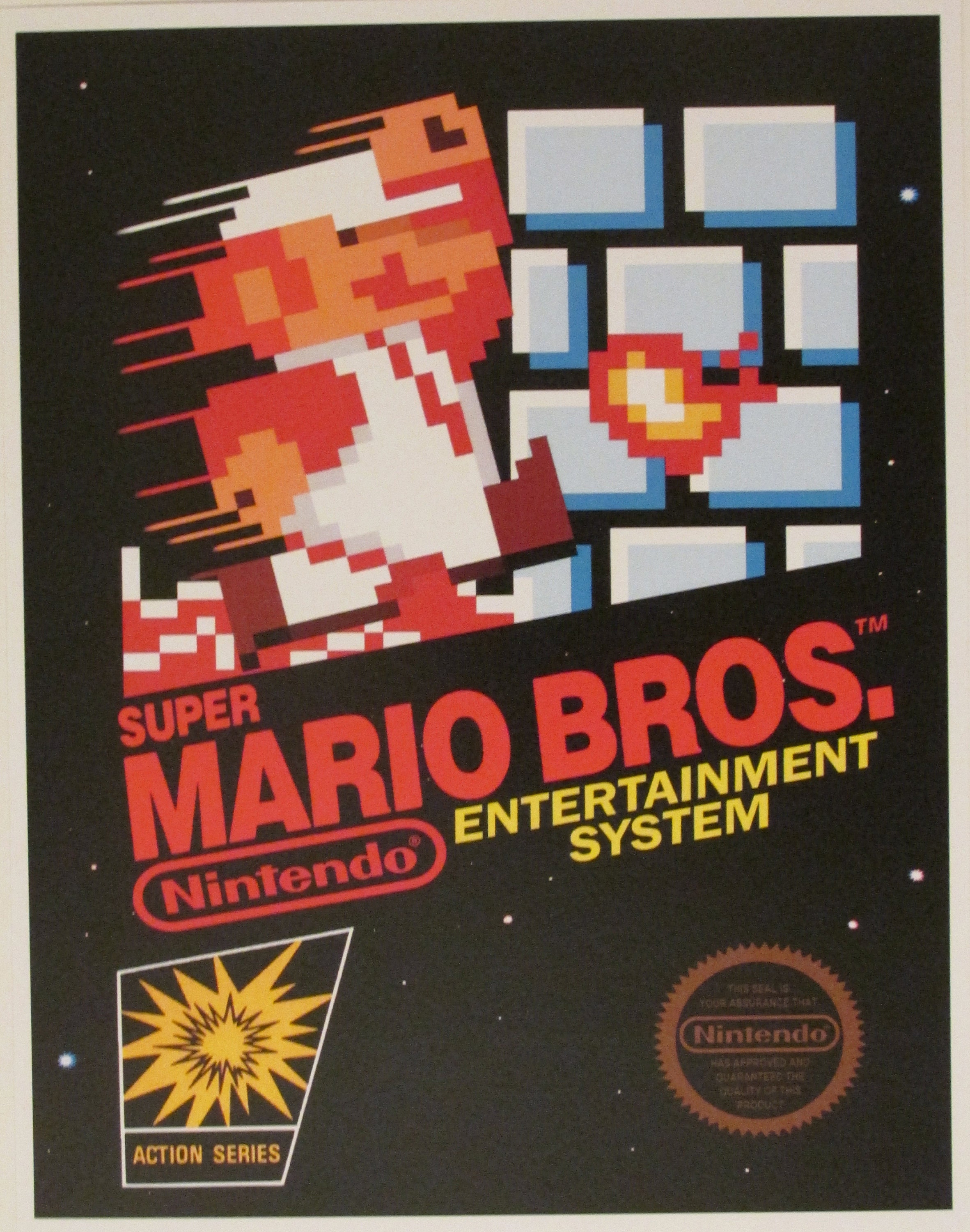Nintendo Super Mario Bros NES/SNES 8.5x11 1, Hong World Four Bros Video Mario Prints Kong 3, Super Etsy Retro Reproduction Game - Box Mario 2, Poster Art