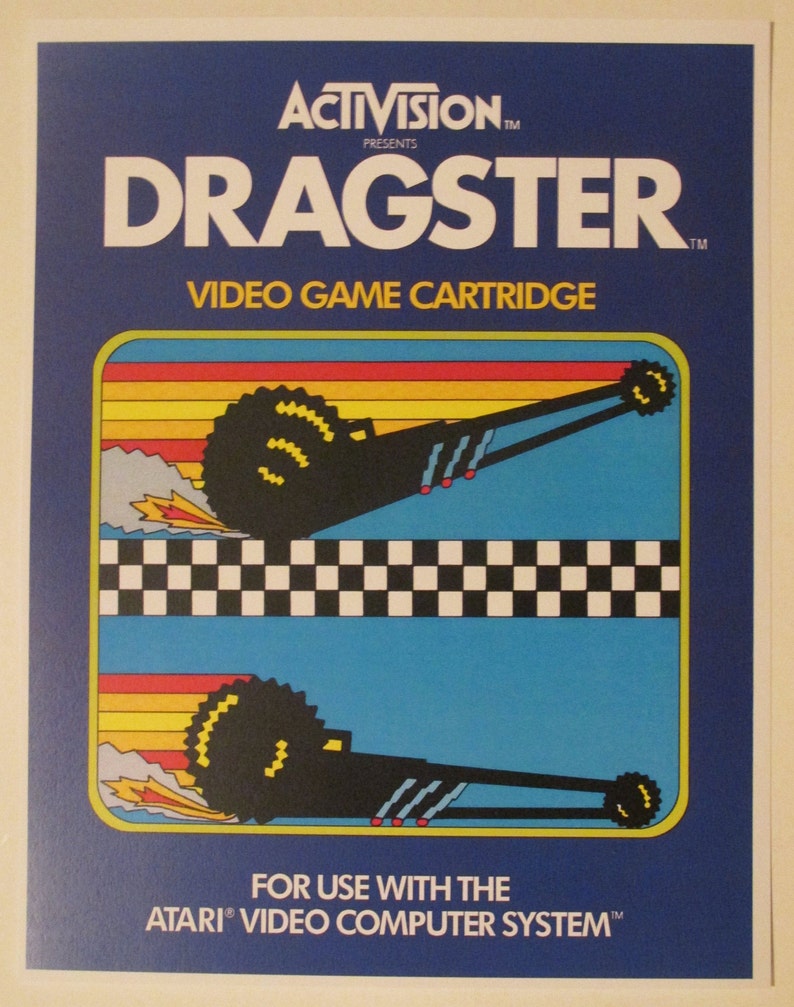 Activision Atari 2600 Video Game Box Art Reproduction 8.5x11 - Etsy