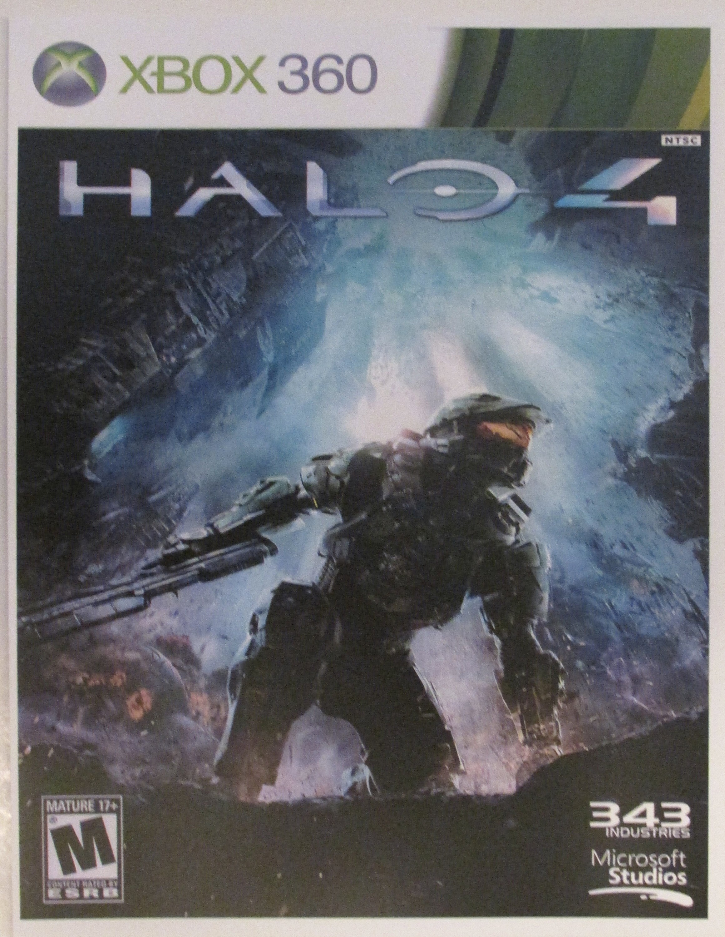 Halo Xbox Video Game Box Art Reproduction Six 8.5x11 Poster