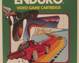 2600 Video Game Box Art Reproduction 8.5x11 Poster Prints - Enduro