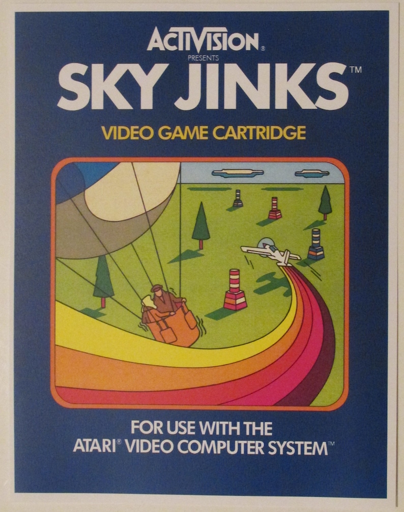 Activision Atari 2600 Video Game Box Art Reproduction 8.5x11 Poster ...