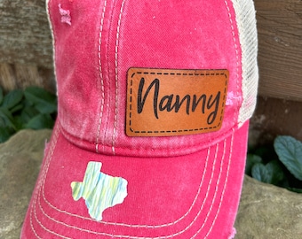 Nanny hat | Nanny gift | Custom hat | Nanny trucker hat | Grandma gift | Nanny shirt | Nanny personalized gift | Pregnancy announcment