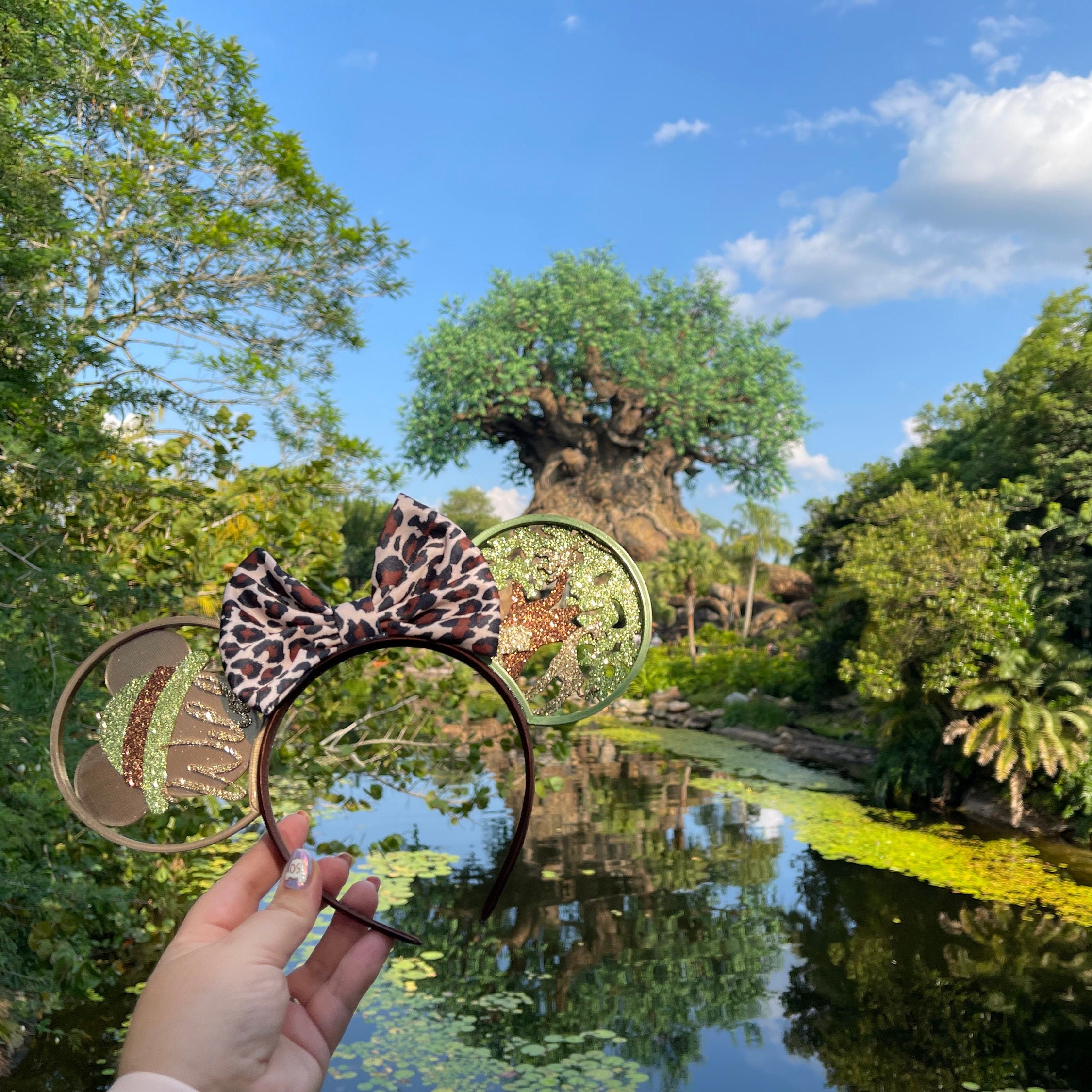 Animal Kingdom Safari Tree of Life Mouse Ears Headband - Etsy display picture 3