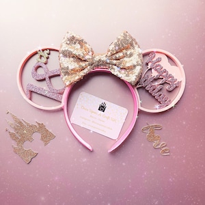 Happy Birthday Balloons Mouse Ear Headband