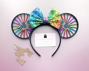 Fun Wheel of Colour Mouse Ears Headband
