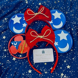 Themed Mouse Ears Headband: Handmade Glitter Ears