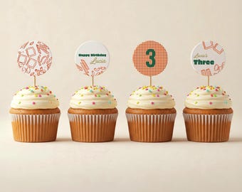 Pasta Cupcake Toppers: Italian Noodle Party Decor (Instant Download)