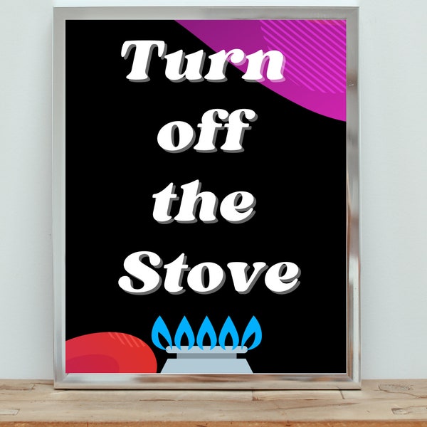 Turn off Stove Reminder Etsy