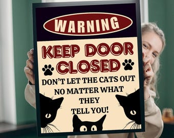 keep door closed wall art, DIY project for Home Decor Wall Art, Wall Quotes , Please Close the Door Gently Printable Sign, warning wall art