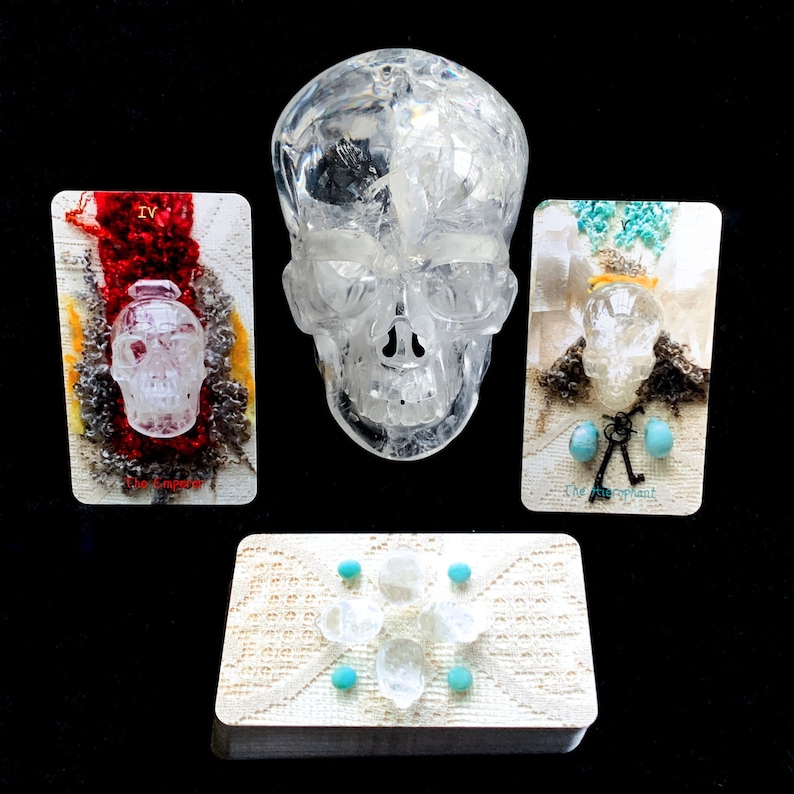 Crystal Skull Tarot Deck with Book by Rachel Pollack - See Videos! image 5