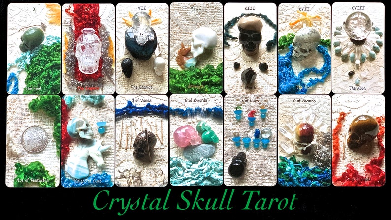 Crystal Skull Tarot Deck with Book by Rachel Pollack - See Videos! image 8