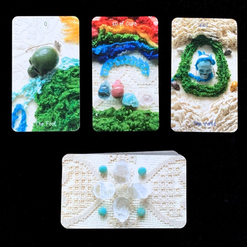 Crystal Skull Tarot Deck with Book by Rachel Pollack - See Videos! image 3